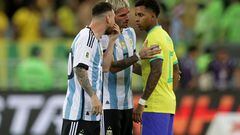 Rodrygo was asked about the tense interaction he had with Lionel Messi when Brazil played Argentina and his response made everyone laugh.