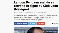 Así vio el mundo la llegada de Landon Donovan al León