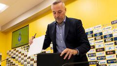 El presidente de la Unión Deportiva Las Palmas, Miguel Ángel Ramírez, tras hacer balance de la temporada y avanzar detalles del próximo proyecto deportivo.