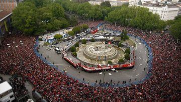 Fiesta de celebraci&oacute;n del Atl&eacute;tico de Madrid: recorrido y horario