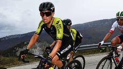 Resultados de los ciclistas colombianos (clasificaci&oacute;n etapa y general) luego de la segunda etapa de La Vuelta a Espa&ntilde;a 2020 entre Pamplona y Lekunberri.