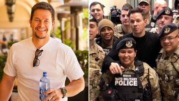 El actor Mark Wahlberg colapsa una base militar en Alemania