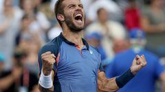 MASON, OHIO - AUGUST 21: Borna Coric of Croatiacelebrates his win over Stefanos Tsitsipas of Greece during the men's final of the Western & Southern Open at Lindner Family Tennis Center on August 21, 2022 in Mason, Ohio.   Matthew Stockman/Getty Images/AFP
== FOR NEWSPAPERS, INTERNET, TELCOS & TELEVISION USE ONLY ==