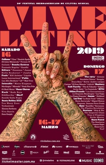 Cartel de la Vigésima Edición Vive Latino