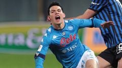 El 'Chucky' Lozano salió lesionado en la victoria del Napoli sobre la Juventus