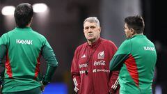ATLANTA, GA - AUGUST 30: Head Coach of Mexico, Gerardo Martino looks on during a training session ahead of a match between Mexico and Paraguay at Mercedes-Benz Stadium on August 30, 2022 in Atlanta, Georgia.