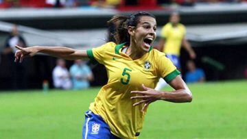 Thaisa Moreno con Brasil.