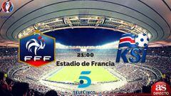 Francia - Islandia en vivo online, Cuartos de Final de la Eurocopa, hoy 02/07/2016