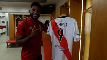 Todo listo para el debut de Miguel Borja en River Plate
