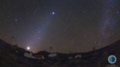 Meteoros gem&iacute;nidas sobre los telescopios MAGIC  El Observatorio del Teide retransmitir&aacute; en directo la lluvia de las Gem&iacute;nidas   05/12/2018
