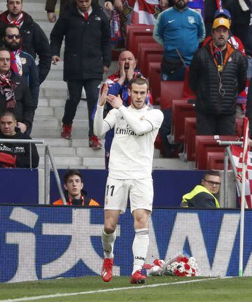 El jugador galés celebró el 1-3 del Real Madrid al Atlético de Madrid con lo que parece un feo gesto tras marcar a Oblak en el minuto 73.