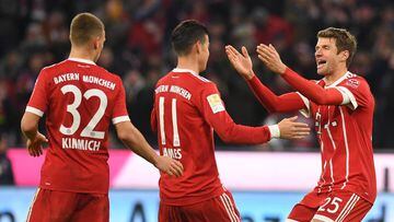 El Bayern sigue firme con los dobletes de Müller y Lewandoski