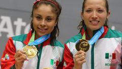 Paola Longoria y Samantha Salas lograron tres medallas en racquetbol en Toronto 2015.