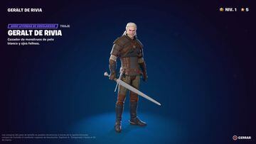 Skin Geralt de Rivia en Fortnite
