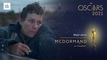 Frances McDormand, ganadora del Oscar a Mejor Actriz 2021 por &#039;Nomadland&#039;