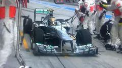 Hamilton se detuvo en la posici&oacute;n de McLaren por error.