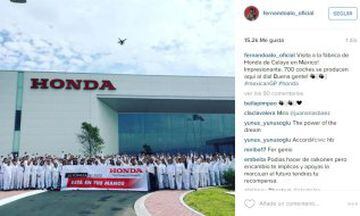 El español visitó la plante de Honda en Celaya, Guanajuato y así lo presumió. 