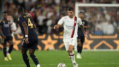 El atacante estadounidense, Christian Pulisic, colaboró con una asistencia en la derrota del Milan ante Real Madrid; ya lleva tres desde su llegada al club.