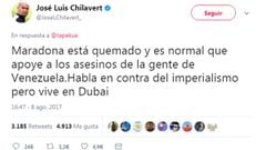 Chilavert: "Maradona apoya a los asesinos de Venezuela pero él vive en Dubai"