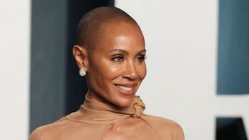 Jada Pinkett Smith arrives at the Vanity Fair Oscar party during the 94th Academy Awards in Beverly Hills, California.