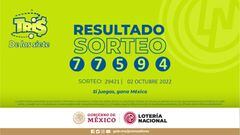 Resultados Lotería Tris Extra hoy: ganadores y números premiados | 2 de octubre