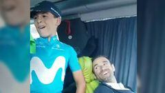 Gaiska, un fan de Nairo Quintana que lo sigue a todas las competiciones fue premiado con un maillot verde