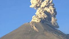 Volcán Popocatépetl registró explosión este viernes