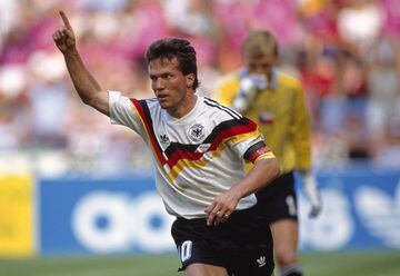 Lothar Matthäus, en un partido con Alemania en el Mundial de Italia '90.