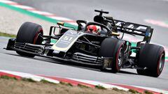 Pietro Fittipaldi, pilotando el Haas VF19 (Test F1 2019). 