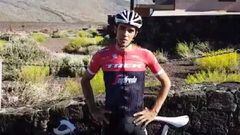 Alberto Contador grab&oacute; un v&iacute;deo en su Twitter.