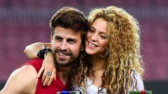 Shakira y Piqu&eacute; en la final de la copa del Rey, 2015.