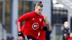 Soccer Football - World Cup Qualifiers - UEFA Qualifiers - Wales Training - The Vale Resort, Hensol, Wales, Britain - March 23, 2021  Wales&#039; Gareth Bale during training  REUTERS/John Sibley