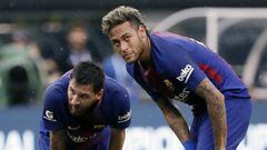 Messi y Neymar, en el amistoso contra la Juventus de la International Champions Cup.