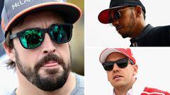 Alonso, Hamilton y Vettel en Hungr&iacute;a.