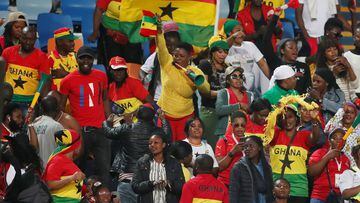 Soccer Football - Africa Under 23 Cup of Nations - Semi Final - Ivory Coast U23 v Ghana U23 - Cairo International Stadium, Cairo, Egypt - November 19, 2019   Ghana fans   REUTERS/Amr Abdallah Dalsh