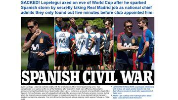 "Spain being punished for Lopetegui's treason" - the world's media reacts