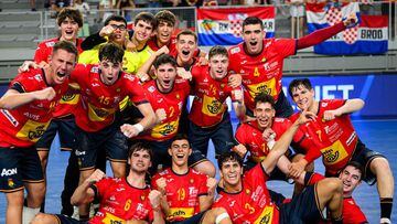 Selección Española sub-19 de balonmano, campeones del mundo en Croacia.