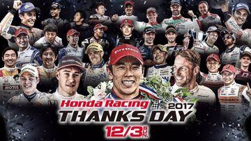 Cartel del Honda Thanks Day sin Alonso.