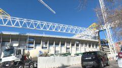 El Santiago Bernabéu sigue su gran cambio y siguen las obras