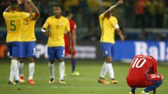 Brasil dej&oacute; a Chile fuera de la Copa del Mundo.