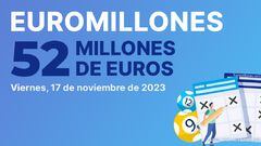 Euromillones: comprobar los resultados del sorteo de hoy, viernes 17 de noviembre