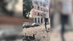 Calle Toledo gas explosion, captured moments after blast