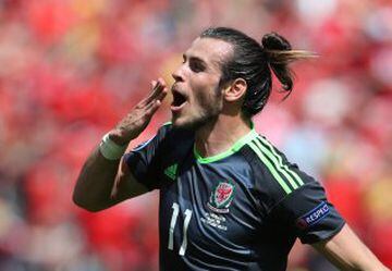 Bale celebrates.