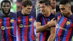 Kessíe, Christensen, Lewandowski y Raphinha, fichajes que han debutado con el Barça.