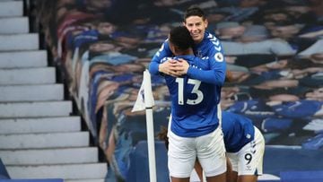 James regresa, anota y Everton empata ante el Palace
