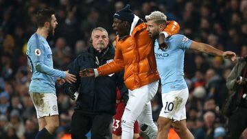 Manchester City's Mendy chased by stewards after Liverpool win
