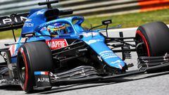 Fernando Alonso (Alpine A521). Spielberg, Austria. F1 2021.