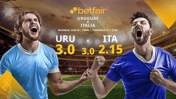 Uruguay vs. Italia: alineaciones, horario, TV, estadísticas y pronósticos de la Final del Mundial Sub 20