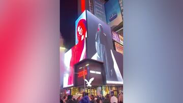 El adelanto del último videoclip de Shakira y Karol G en Times Square
