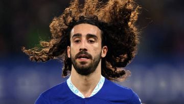 LONDON, ENGLAND - FEBRUARY 03:  Marc Cucurella of Chelsea during the Premier League match between Chelsea FC and Fulham FC at Stamford Bridge on February 3, 2023 in London, United Kingdom. (Photo by Marc Atkins/Getty Images)